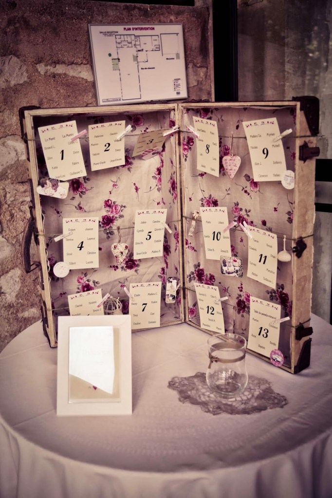 French vintage style wedding decoration