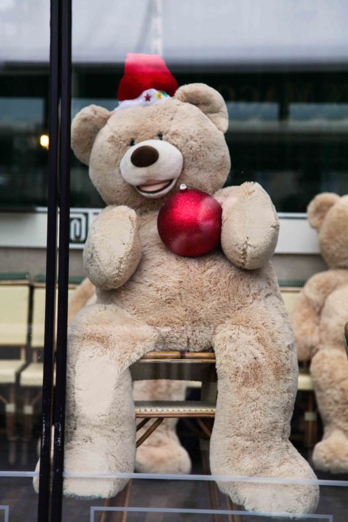 bears at the deux magots paris