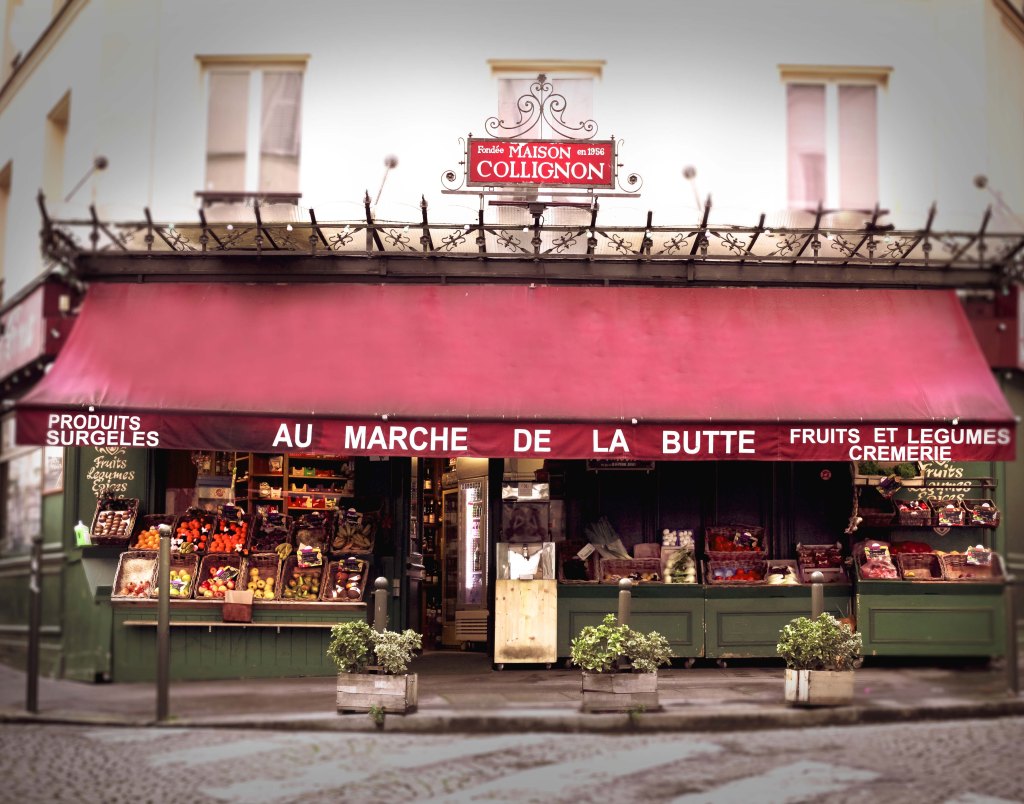 Le marché de la butte, the grocery store were Amelie's movie was shot
