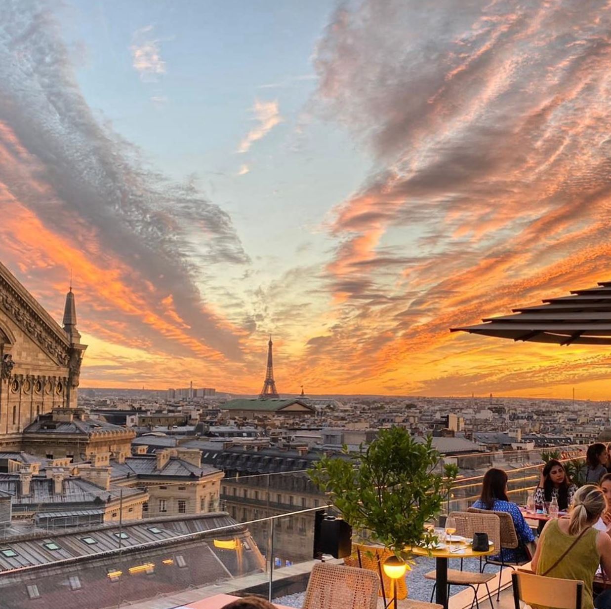 The trendiest rooftop restaurant in Paris