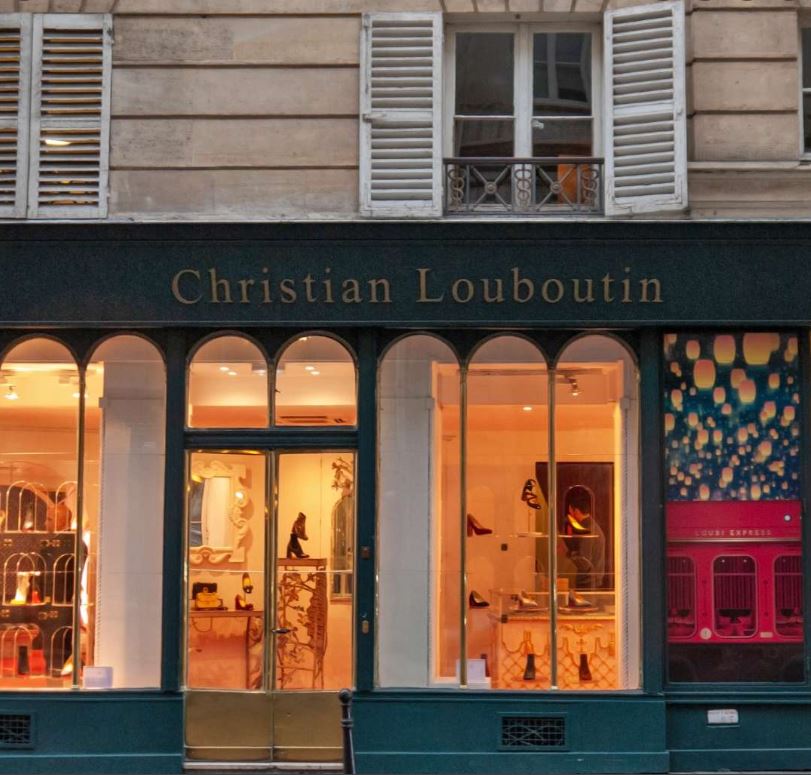 Christian Louboutin, his charming boutique in Paris