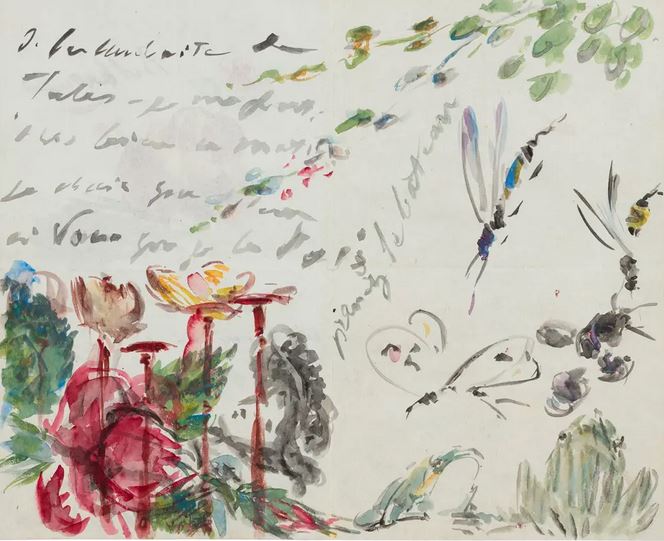 An unpublished letter from Edouard Manet sold in Paris