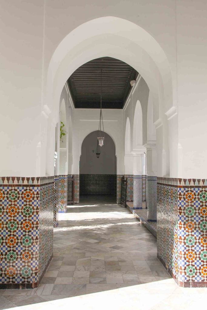 The corridors of the The Mosque of Paris