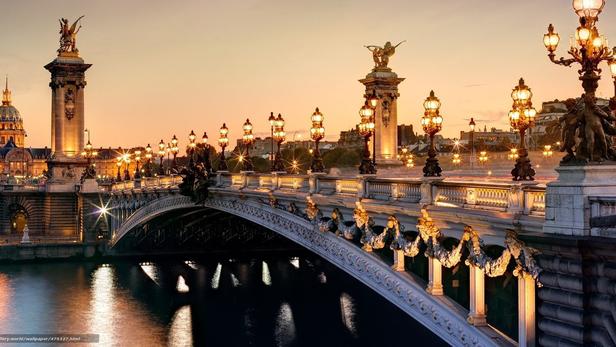 Alexander III bridge in paris