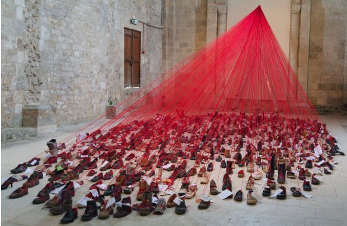 chiharu shiota exhibition paris