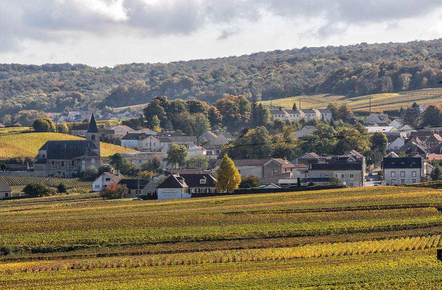 The village of chigny les roses where armande de Brignac champagne is made
