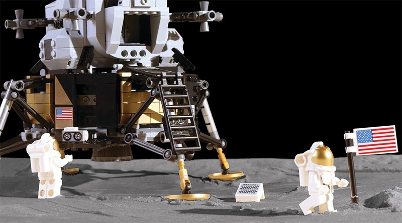 the conquest of space in lego exhibition