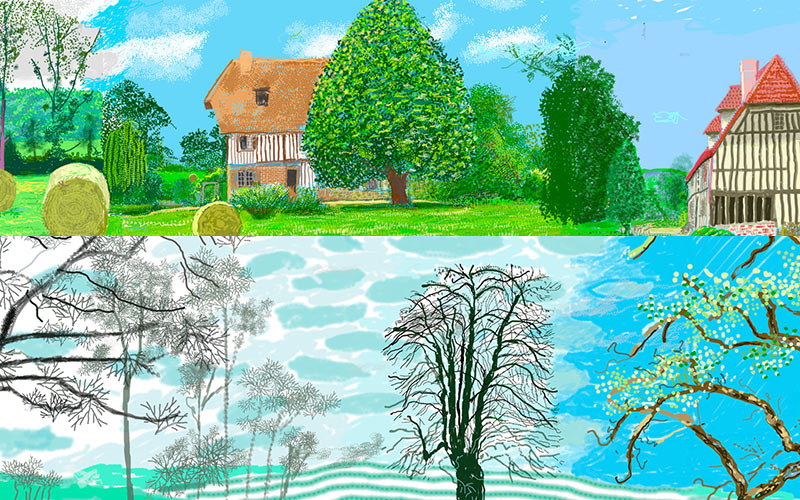 david hockney exhibits in musée orangerie