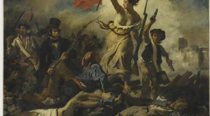 Delacroix ‘s iconic painting has been taken down from the Louvre