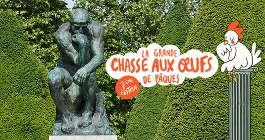 Easter chocolate egg hunt at the musée rodin