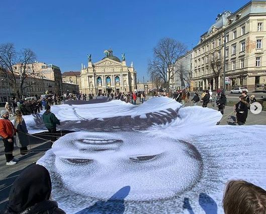 jr artist fresco to support ukrain